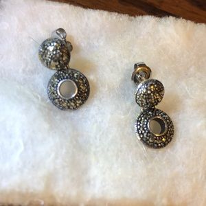 Marcasite sterling silver earrings